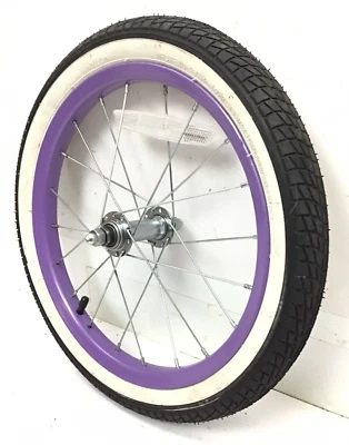 16" Bicycle Front Purple Wheel with 1.95"" Tire Mini-BMX Kids Bike #J23 - Image 1 of 3