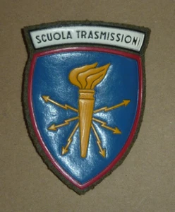 DISTINTIVO Scudetto omerale Scuola Trasmissioni - Esercito - usato - vintage - Foto 1 di 3