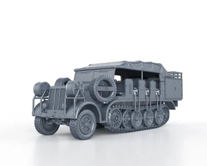 WWII GERMAN SDKFZ 7/6 MITTLERER Flak Messtruppkraftwagen 1/56 1/72 1/87 1/100 3D - Picture 1 of 4