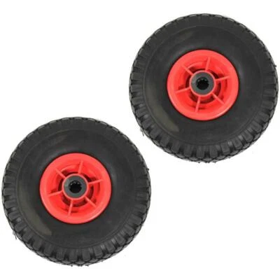 Ersatzrad PU 3.00-4 Reifen 2x Ø 260 mm Vollgummi für Sackkarrenrad - Bild 1 von 4