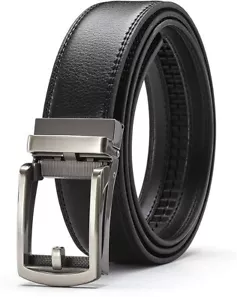 Cintura uomo basic in pelle - Nera - Taglia unica - Bordo su misura - Foto 1 di 1