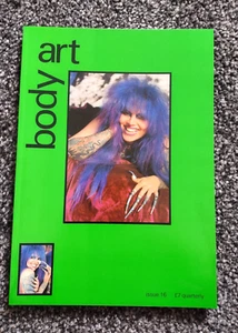 Vintage Body art magazine tattoo Piercing issue 16 A4 rare 1991 like new stored - Picture 1 of 6