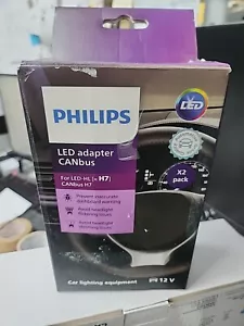 Philips LED Adapter CANbus Warnunterdrückung Canceler H7 55W 12V 2Stk. - Picture 1 of 2