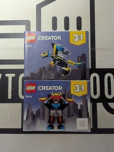 LEGO Creator 31124 Super Robot 2 Instruction Manuals Only! No Bricks! 2022 Fun! - Picture 1 of 2