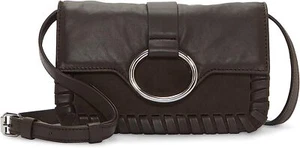 NWT Vince Camuto Rootbeer Brown  Leather Menio Small Crossbody $128 - Picture 1 of 3