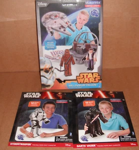 Lot of 3 Star Wars Paper Craft Model Kits - Picture 1 of 2