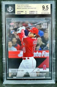 2018 TOPPS NOW APRIL CARD OF THE MONTH SHOHEI OHTANI ROOKIE RC BGS 9.5 Gem Mint - Picture 1 of 2