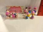 8 Vintage Plastic Craft People Figures - Cake Toppers Dollhouse Miniatures