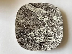 Vintage NYMOLLE Pottery Wall Plate, 1968 1969 ARENA Hede Nielsen, Ib Spang Olsen - Picture 1 of 12