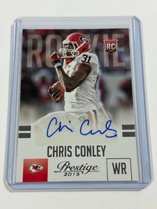 2015 Panini Prestige Rookie Signatures Chris Conley Rookie Auto Kansas City - Picture 1 of 2