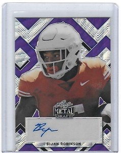 2022 Leaf Metal Draft BIJAN ROBINSON Portrait Purple Wave Auto RC 1/20 