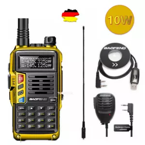 BAOFENG UV9R 10W 2800MAH TRI BAND UHF VHF 2 WAY WALKIE TALKIE HAND FUNKGERÄTE DE - Bild 1 von 19