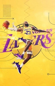 LAKERS POSTER PHOTO PRINT 11X17 KOBE KAREEM SHAQ MAGIC MAMBA LEBRON DAVIS 1 - Picture 1 of 22