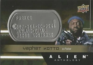 Alien Anthology - DT-PA Yaphet Kotto "Parker" Space Marine Dog Tag Card - Zdjęcie 1 z 1