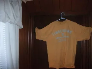 SCATOLA # 36 Timberland manica corta colore giallo disegno invecchiato taglia largeAlta - Foto 1 di 3