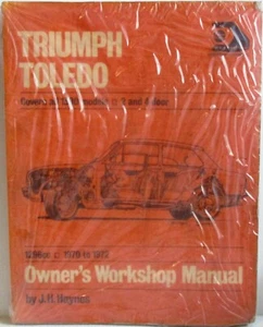 Haynes - Triumph Toledo 1970 - 1972 Owners Workshop Manual Shrink Wrapped - Used - Picture 1 of 9