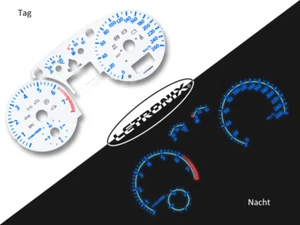 LETRONIX Plasma Tacho Tachoscheiben EL-Dash für Audi A4 0-260Kmh 7000 RPM - Picture 1 of 1