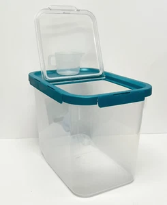 LocknLock Rolling Bulk Storage Container with Scoop 50-Cup Capacity K90262 NEW - Picture 1 of 6