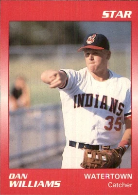 Dan Williams 1989 Star #186 RC Watertown Indians FREE SHIPPING AutographDen - Image 1 of 2
