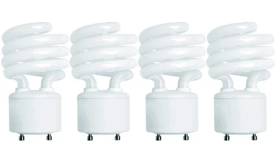 4 Pack Neutral White 3500K Mini Twist Lock Light Bulbs for Home and Office - Image 1 of 4