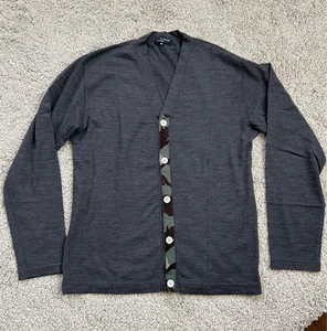 Cardigan Comme des Garçons Homme grigio lana cotone M usato - Foto 1 di 8