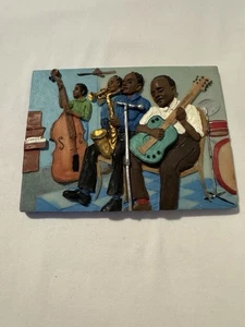 Vintage Arthur Dawson afroamericano jazz band on street arte contemporanea piastrelle - Foto 1 di 5