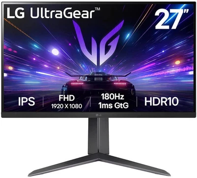 Monitor LG UltraGear 27GS65F-B 27" Full HD IPS 180Hz 1ms - Bild 1 von 4