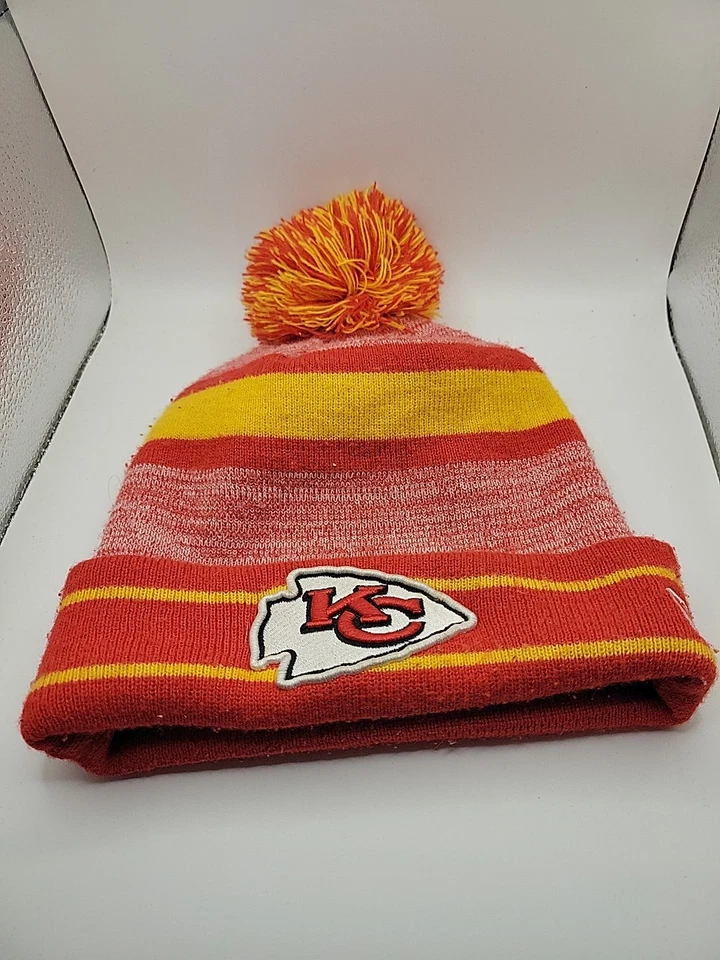 Kansas City Chiefs Hat Beanie Winter Cap NFL Football New Era One Size Fits All  - Image 1 of 4
