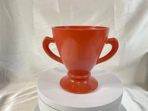 Azucarero estilo trofeo color terracota Hazel Atlas vintage - Imagen 1 de 6