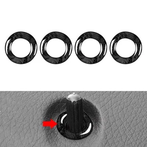 Anillo de cubierta de pasador de cerradura de puerta interior 4 piezas para Mercedes Benz Clase GLC X253 2015-21 - Imagen 1 de 8