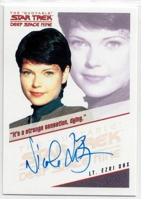 Women of Star Trek A&I - Nicole De Boer as Lt Ezri Dax - Quotable DS9 Auto B - Image 1 of 2