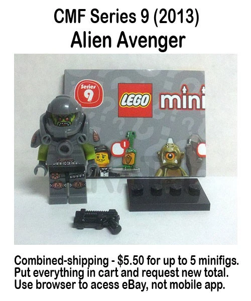 LEGO 71000 Series 9 CMF Alien Avenger minifigure 2013 Complete combined-shipping - Image 1 of 1