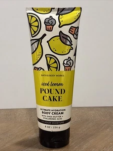 Bath & Body Works ICED LEMON POUND CAKE Ultimate Hydration Body Cream 8oz - Picture 1 of 5