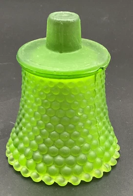 HOMCO матовый оливковый зеленый Hobnail узор стекла Peg Votive подсвечник - Изображение 1 из 4