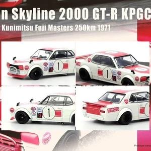 INNO 1:64 Skyline 2000 GTR KPGC10 Takahashi Racing Diecast Car Models Red&White - Picture 1 of 5