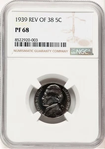 1939 5C Proof Jefferson Nickel NGC PR68 (776910020) - Picture 1 of 2