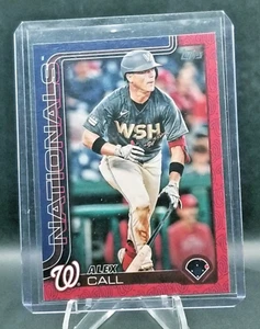 2025 Topps Series 2 Alex Call Team Color Border #641 SP Washington Nationals - Picture 1 of 2