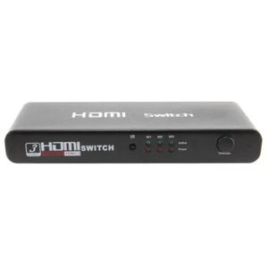 Alumnium 1080P 3 Port HDMI Switch with Remote Full HD New Case - Picture 1 of 7