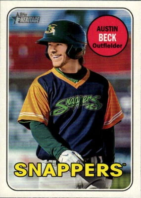 2018 Topps Heritage Minor League Austin Beck #88 Beloit Snappers - Image 1 of 2