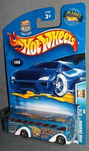 Hot Wheels 2003 #149 Work Crews #3 von 10 Bus BeeBops Surfbrett Shops 57123 - Bild 1 von 2
