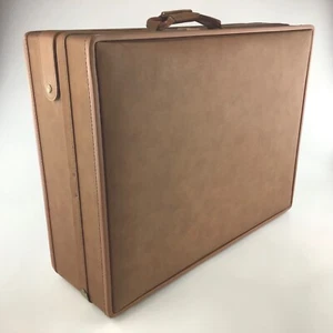 Vintage Hartmann Suitcase Luggage Hard Case Travel Brown Paisley 25” x 20” x 9” - Picture 1 of 22
