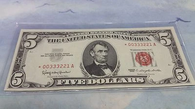 1963 $5.00 USN STAR LADDER *00333221 A FANCY RARE - Image 1 of 2