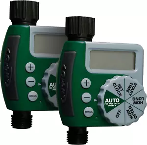 2-Pack 1-Outlet Programmable Digital Hose Watering Timer - Picture 1 of 12