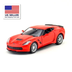 ROSSO 2017 CHEVROLET CHEVY CORVETTE C7 GRAND SPORT ~ 1/36 AUTO SPORTIVA MODELLO PRESSOFUSO - Foto 1 di 7