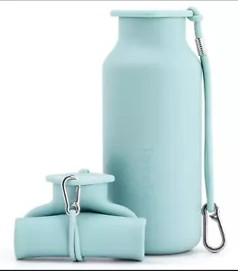 Collapsible Water Bottles 20 Oz Leak Proof Bpa Free Foldable Silicone Travel Wat - Picture 1 of 1