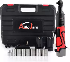 18V Cordless Ratchet Wrench Set 3/8" 450RPM 60 Ft-Lbs Kit w/ Batteries & Charger - Picture 1 of 11
