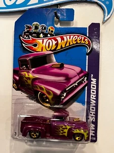 2012 HOT WHEELS SHOWROOM PURPLE CUSTOM '56 FORD F-100 - Bild 1 von 1