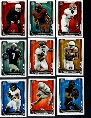 2015 BOWMAN FOOTBALL COMPLETE YOUR SET + INSERTS  BUY 2 GET 1 FREE ! - Image 1 of 4