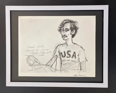 LEROY NEIMAN + Juegos Olímpicos 1972 DE COLECCIÓN IMPRESIÓN FIRMADA ENMARCADA + MUNICH + PUEBLO Foto 1 de 3