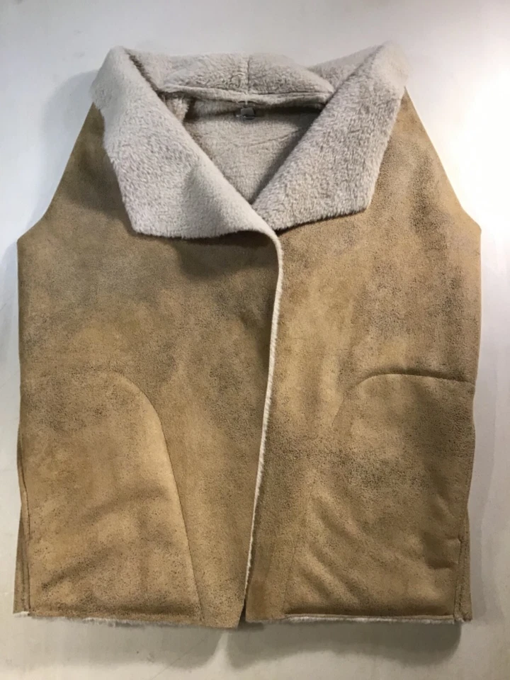 Ecote Women's Vest Size XS Sleeveless Tunic Faux Fur Rawhide Casual  - Image 1 of 4
